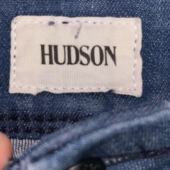 Excellent Condition Hudson Collin Flap Medium Blue Skinny Jeans Sz 26 - Picture 3 of 5